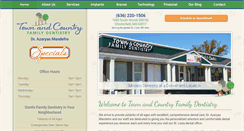 Desktop Screenshot of mytownandcountrydentist.com