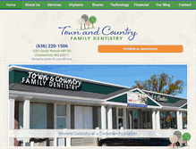 Tablet Screenshot of mytownandcountrydentist.com